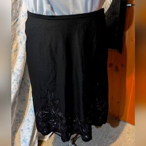 NWT Talbot's black wool skirt